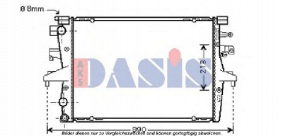 AKS DASIS 041007n -  Радиатор, охлаждение двигателя